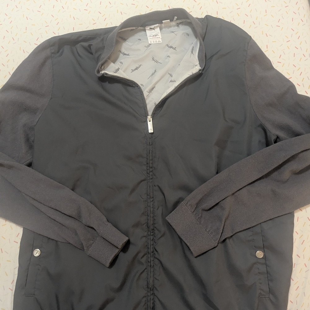 Puma x Arnold Palmer Charcoal Bomber Jacket